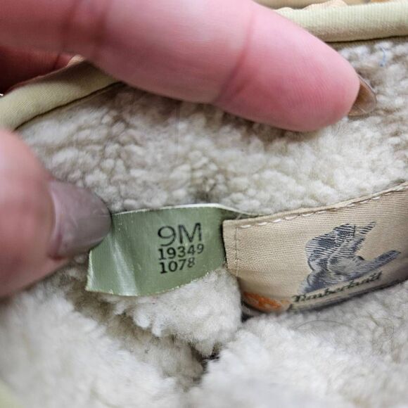 Timberland Winter Tim's in Wheat Leather Sherpa lined Laceup‎ boots sz 9 - Picture 10 of 10